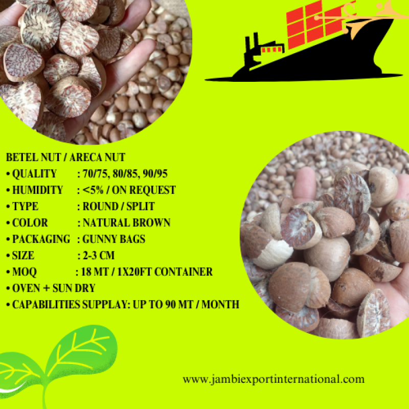 Areca nut from Indonesia